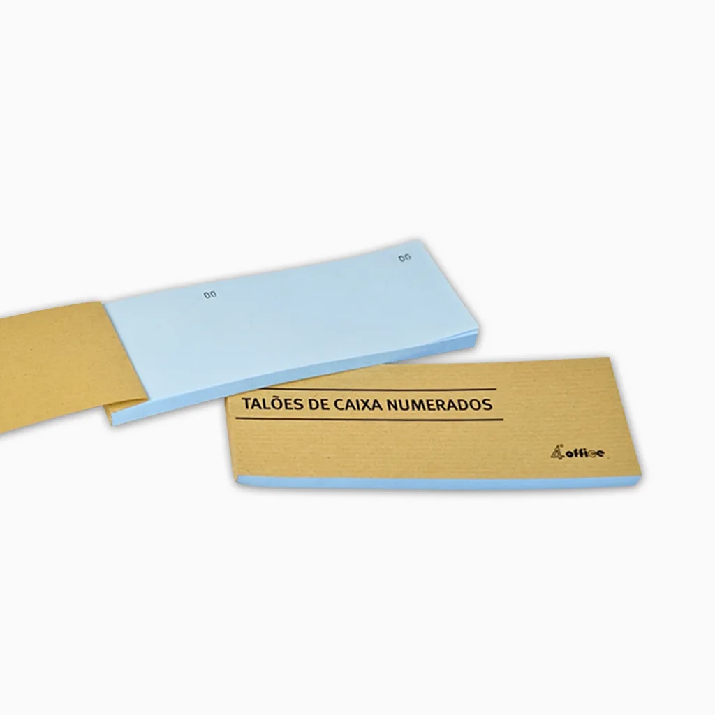 Bloco Talão de Caixa Numerado 4Office – 100 Folhas 
