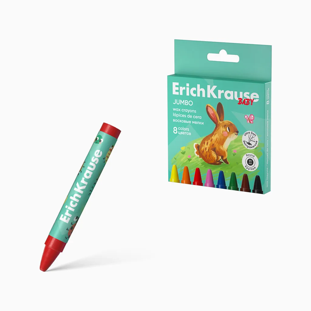 Lápis de Cera ErichKrause Baby Jumbo