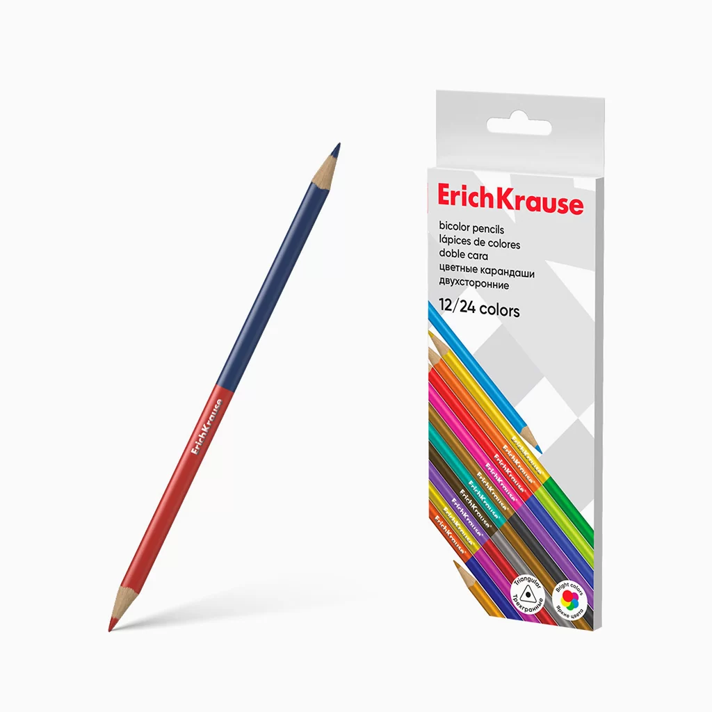 Lápis de Cor Bicolor ErichKrause 