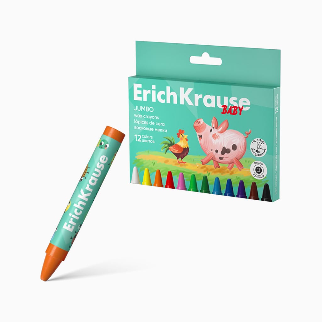 Lápis de Cera ErichKrause Baby Jumbo