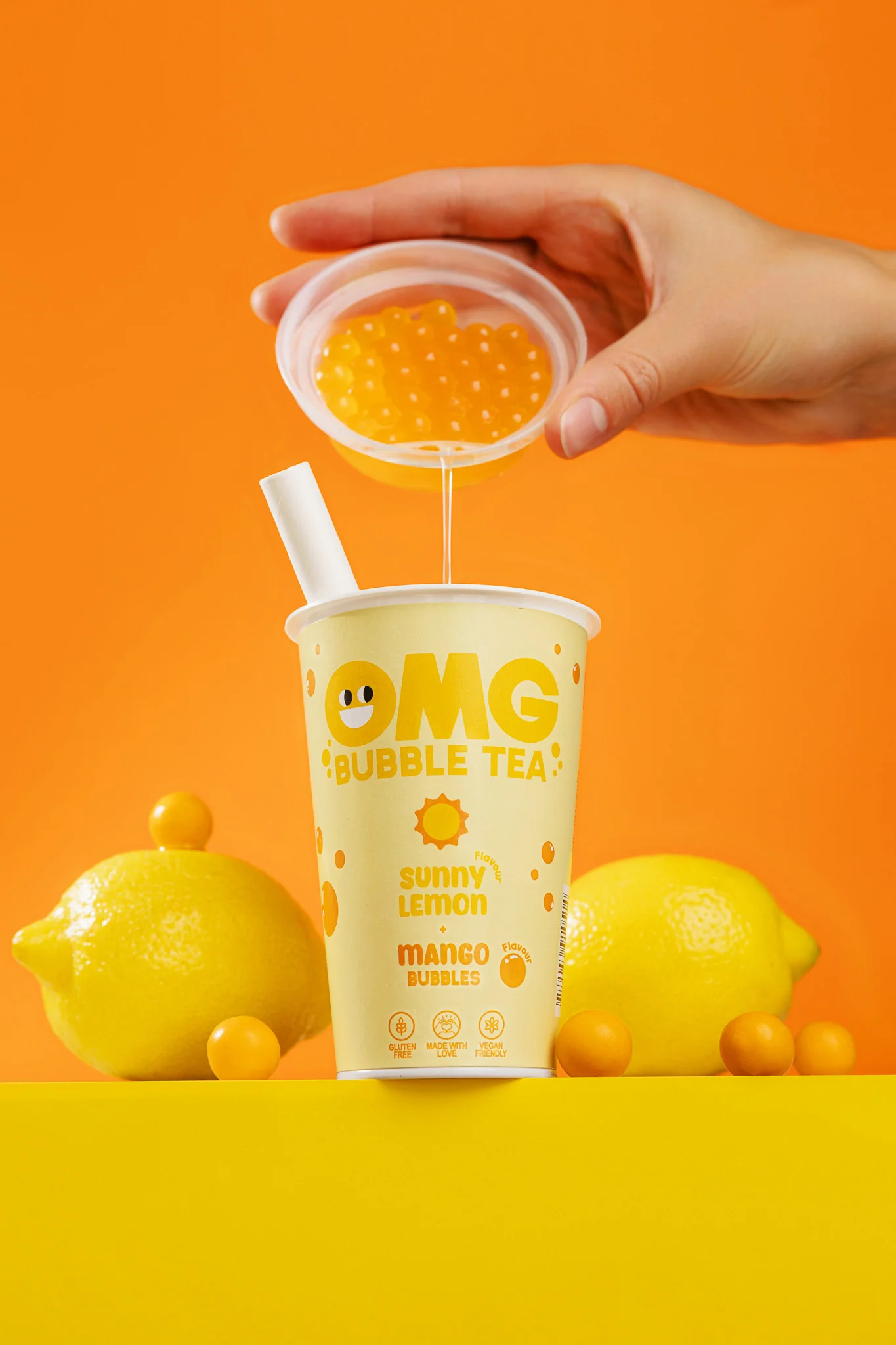 OMG Bubble Tea Limão e Manga