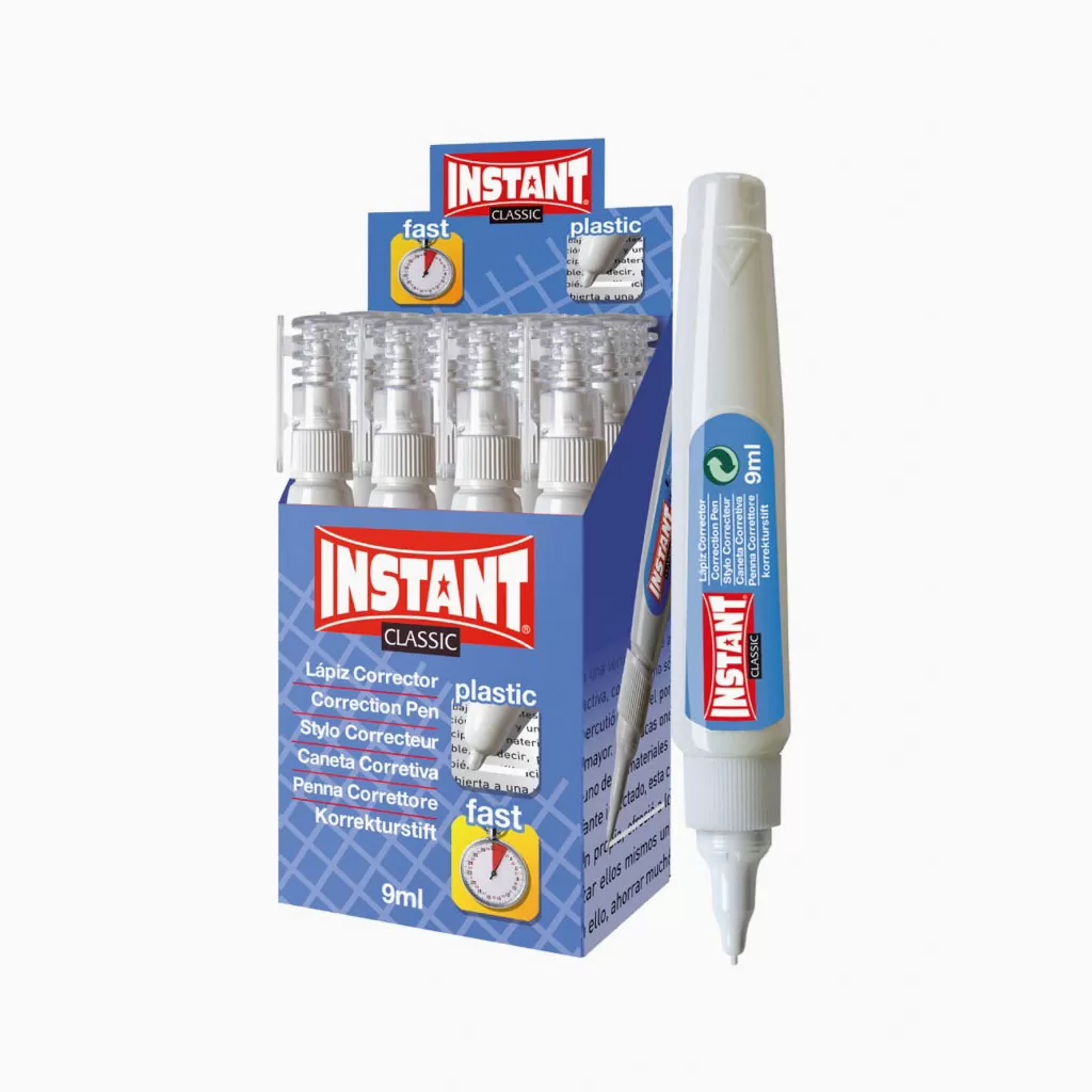 Corretor de Caneta Ponta Plástica Instant 9 ml