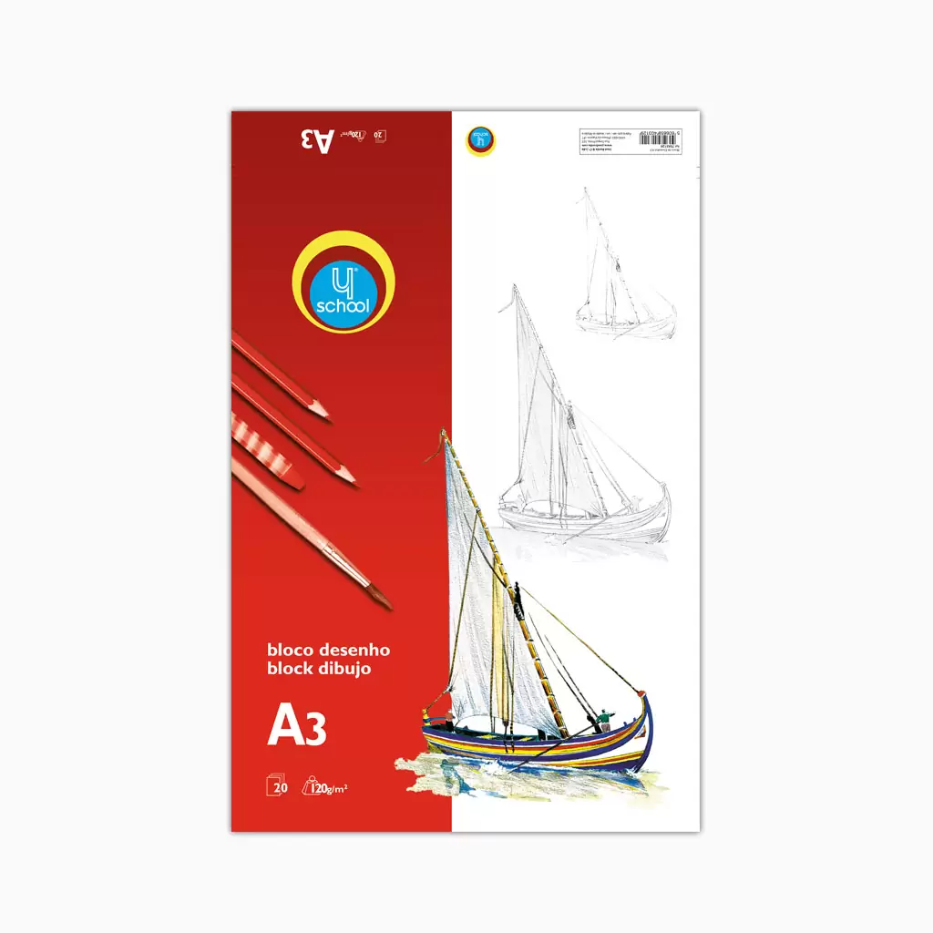 Caderno de Desenho 4School – 120 g/m² | Vários Formatos