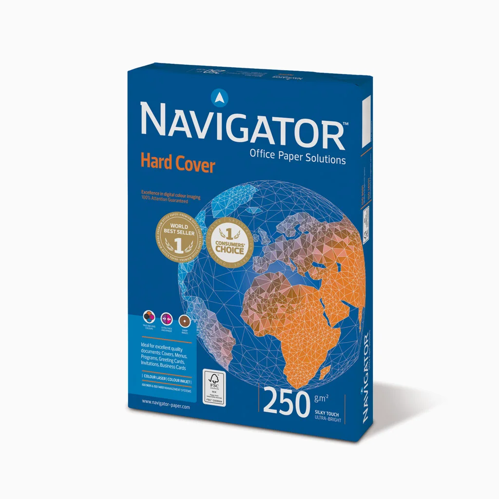 Navigator Hard Cover 250 g/m² A4 - Papel Premium para Design e Apresentação ( 7 resmas de 125 folhas )