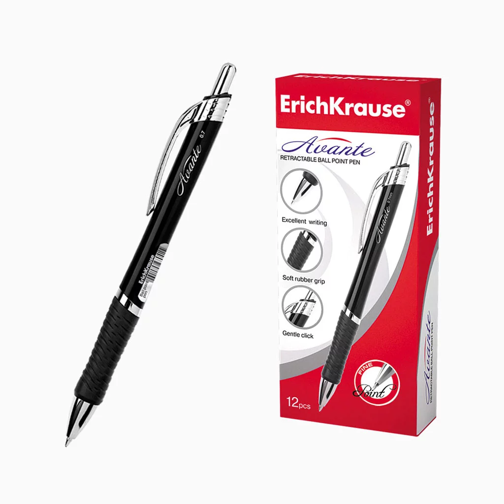 Esferográfica ErichKrause Avante – Preto