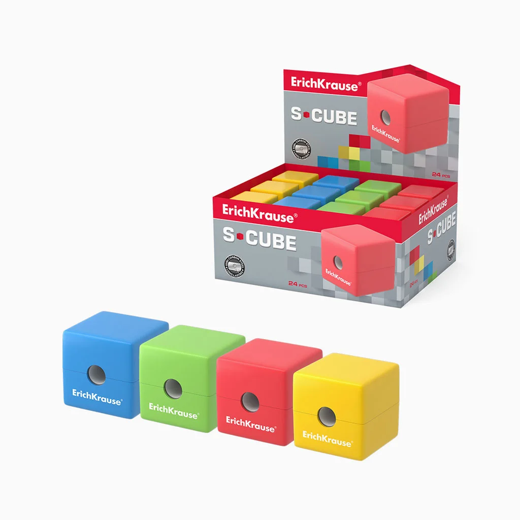 Apara-lápis com depósito ErichKrause S-Cube