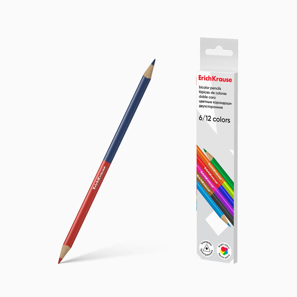 Lápis de Cor Bicolor ErichKrause 