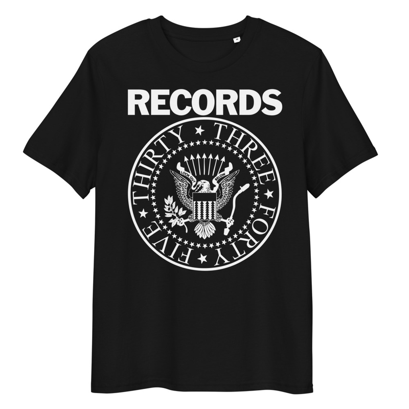 Records - Thirty Three Forty Five ORGANIC T-shirt