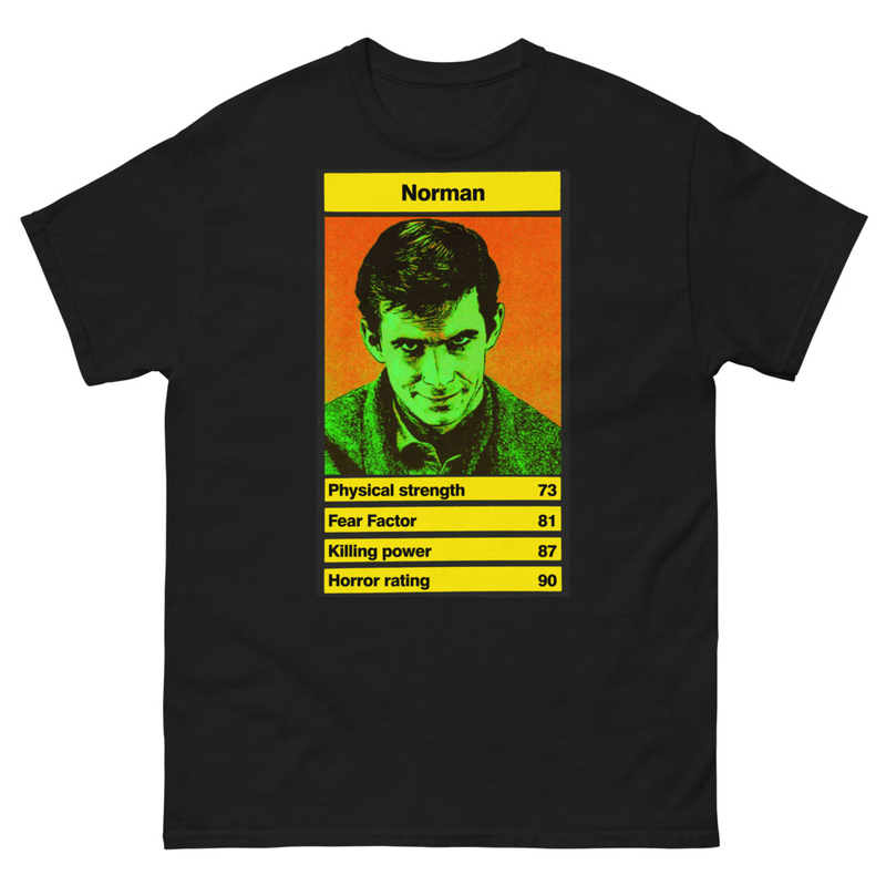 Norman Bates - Bates motel Psycho street top-trump battle Unisex classic tee