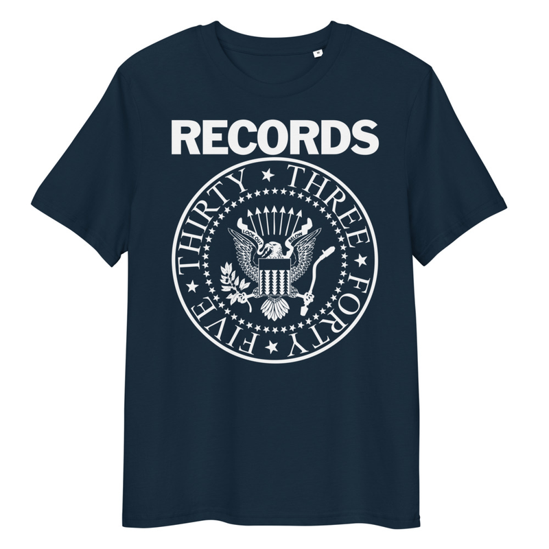 Records - Thirty Three Forty Five ORGANIC T-shirt
