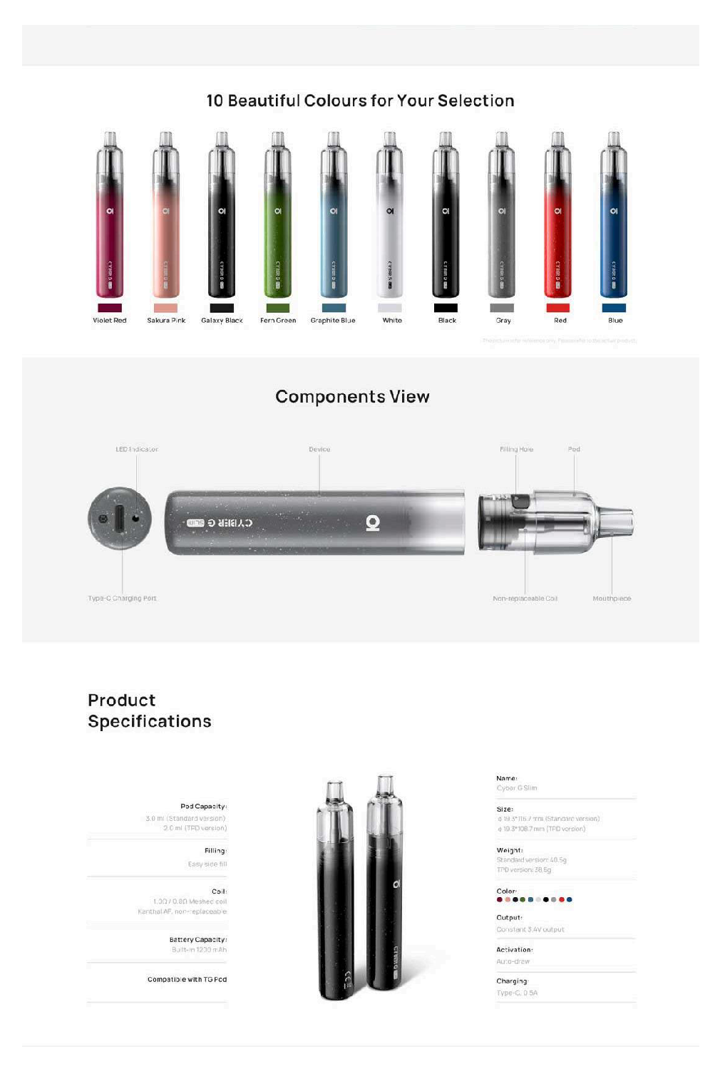 CYBER G Slim by Aspire