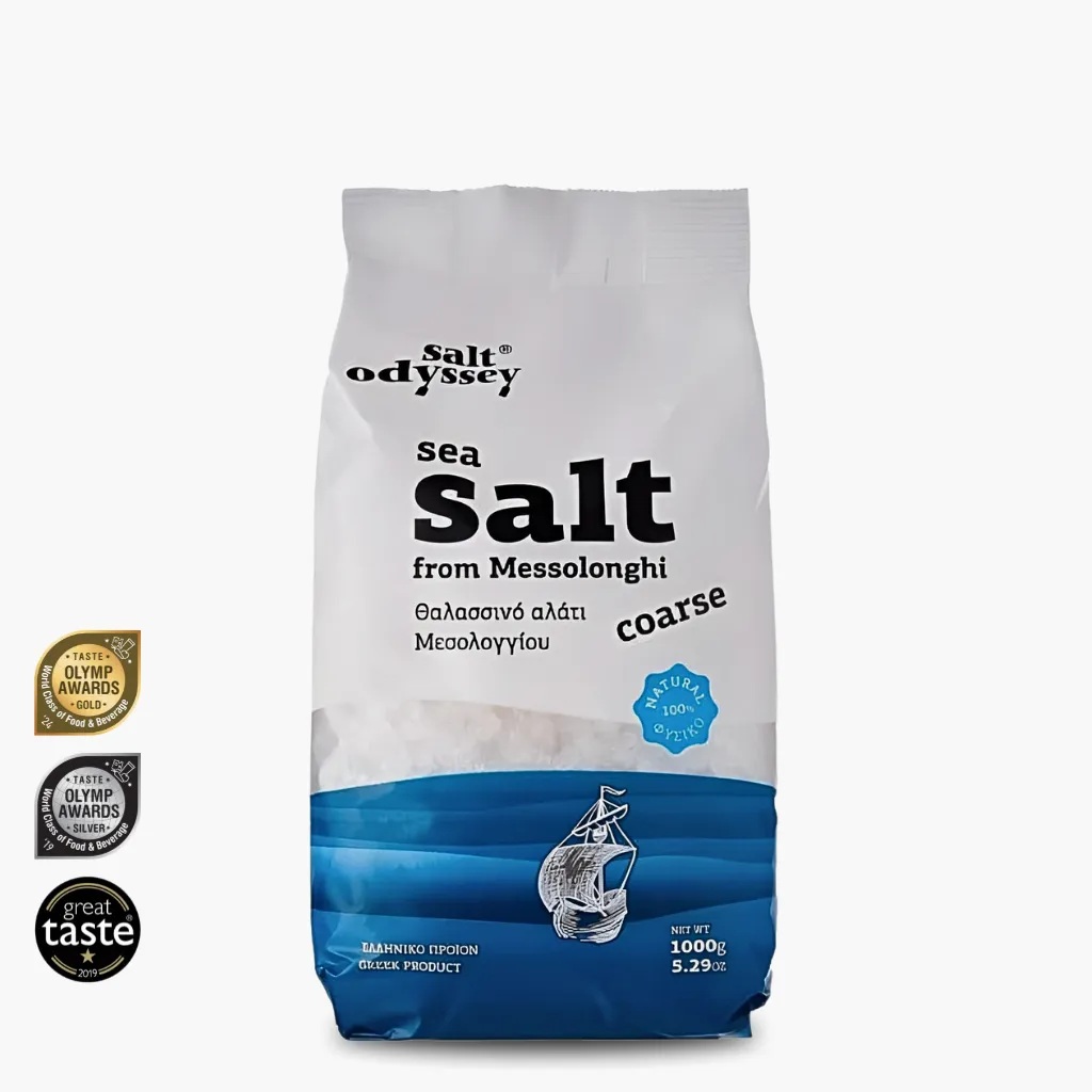 Salt Odyssey Grobes Gourmet Meersalz aus Messolonghi 1kg
