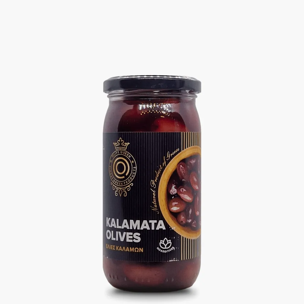 Olive Queen Kalamata Oliven mit Kern im Glas 215g