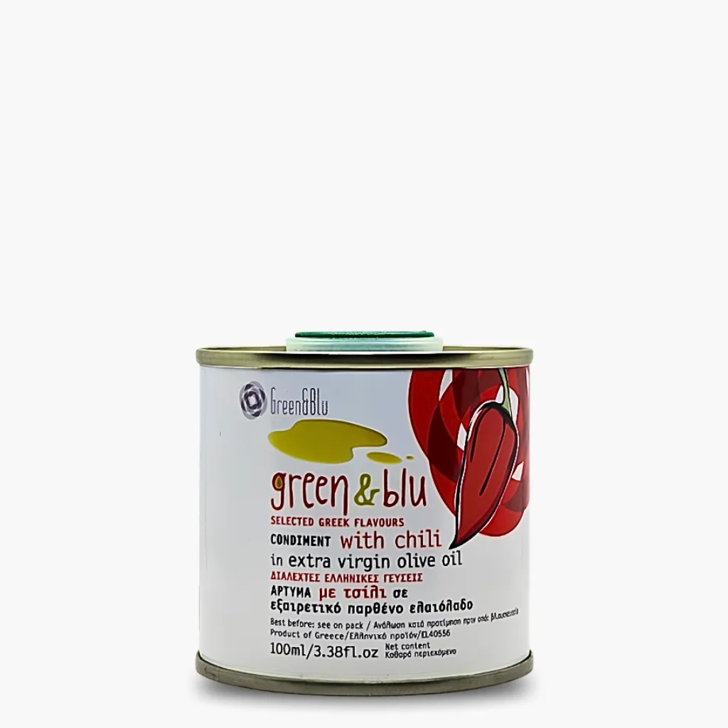 Green & Blu extra natives Olivenöl mit Chili 100ml