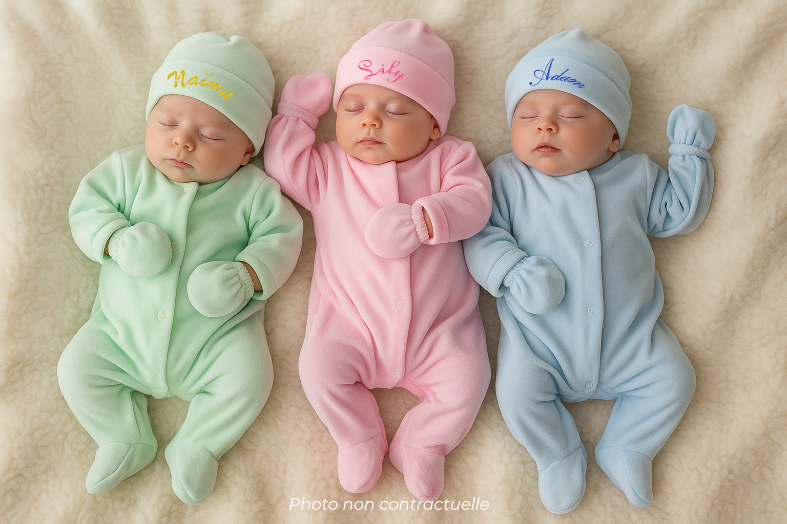 Ensemble bébé Gigoteuse/bonnet/gant