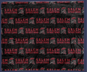 Salem Spartans Fleece Throw (Spartans Repeated)