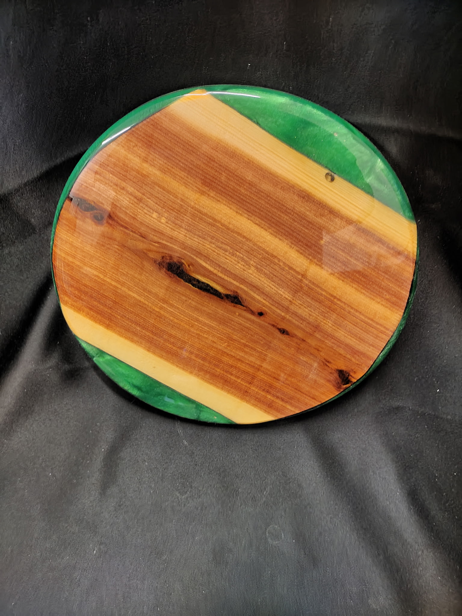 Juniper and Green Epoxy Lazy Susan