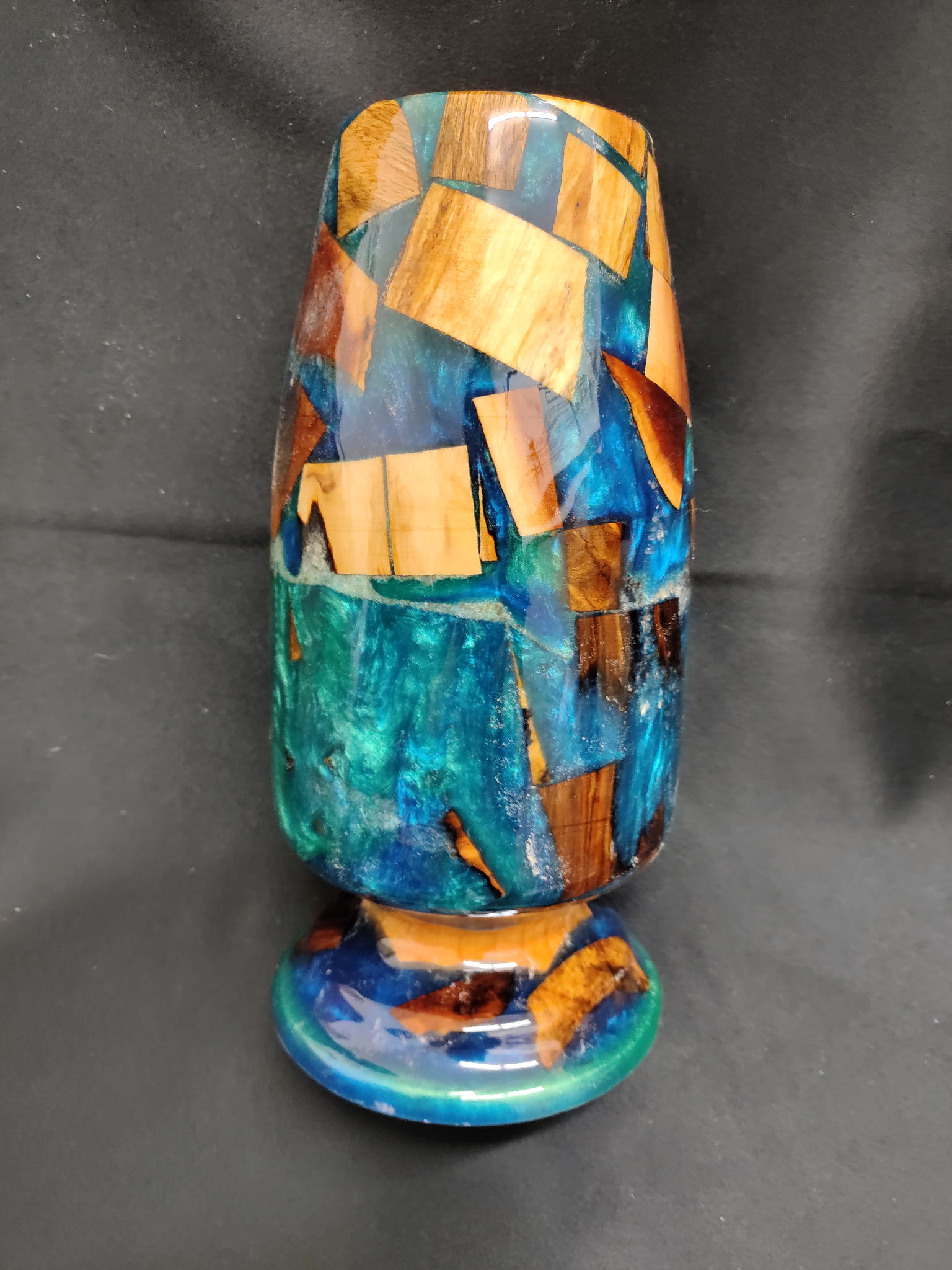 Manzanita, Maple and Resin Vase