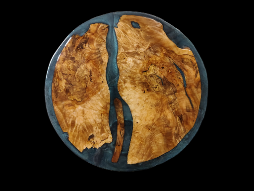 Rustic Burl Handmade Pedestal Leg Side Table