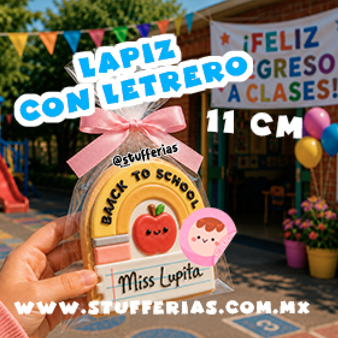 Cortador lapiz con letrero