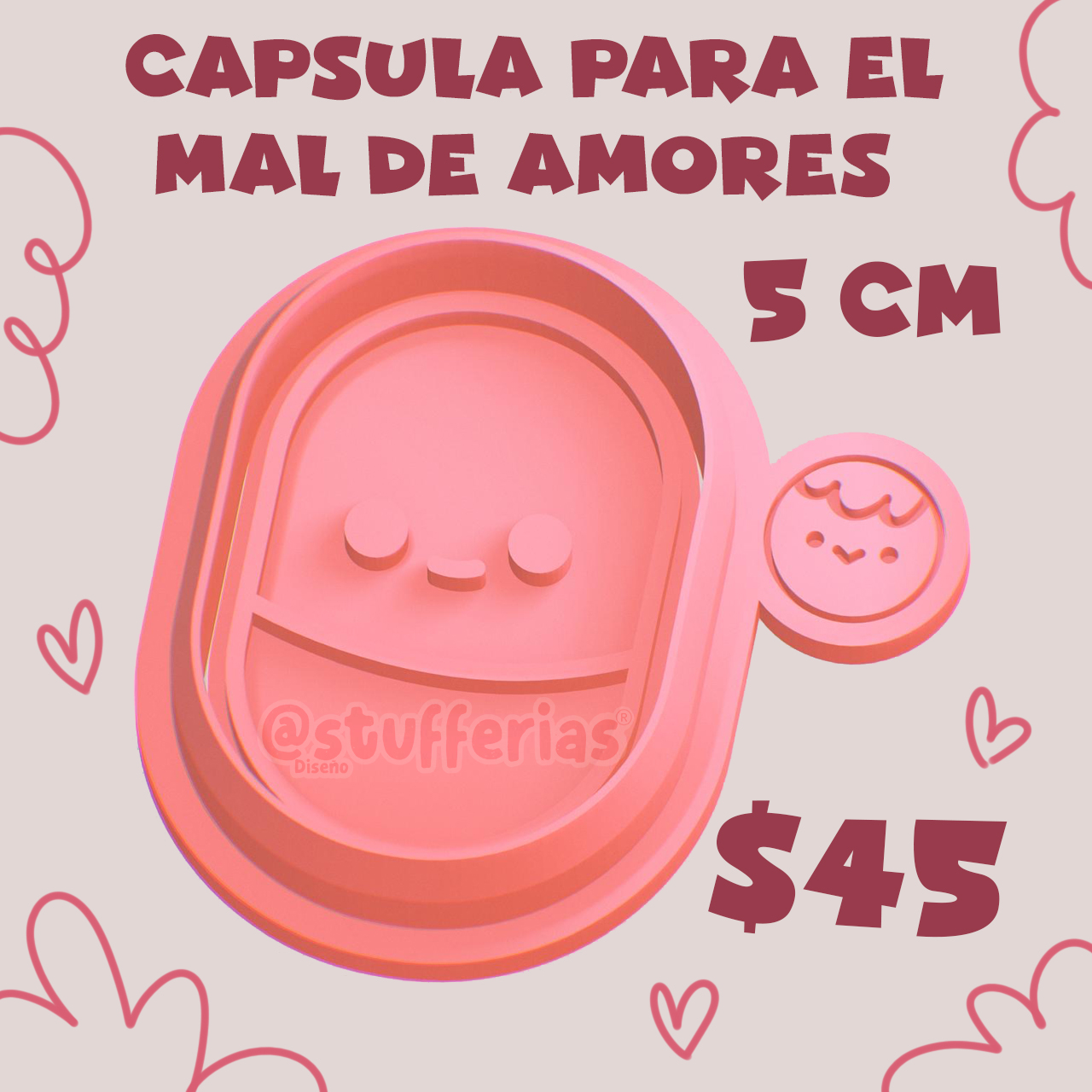Cortador cápsula para el mal de amores