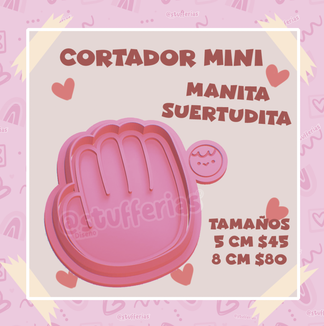 Cortador mini manita suertudita