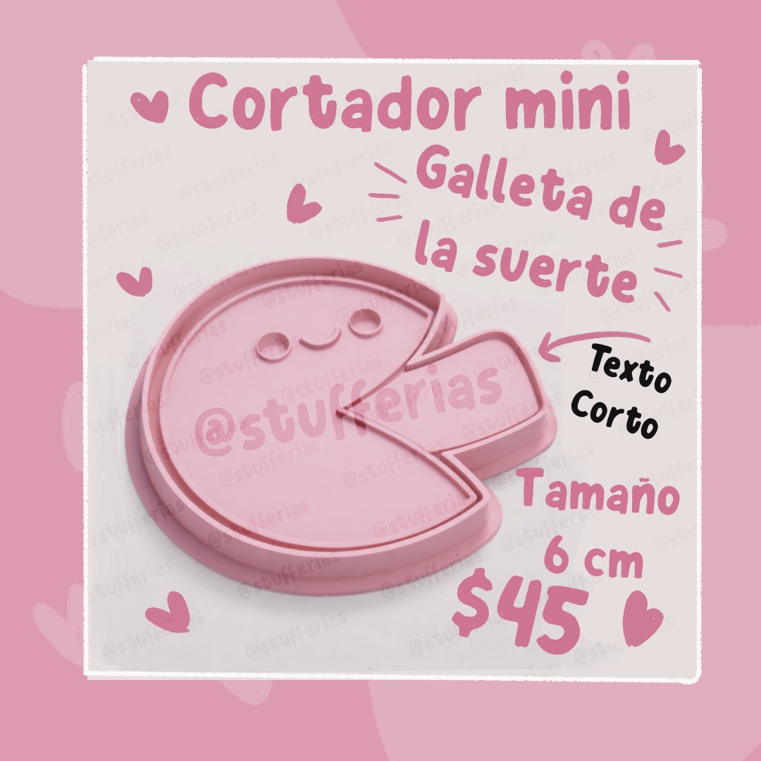 Cortador mini galleta de la suerte