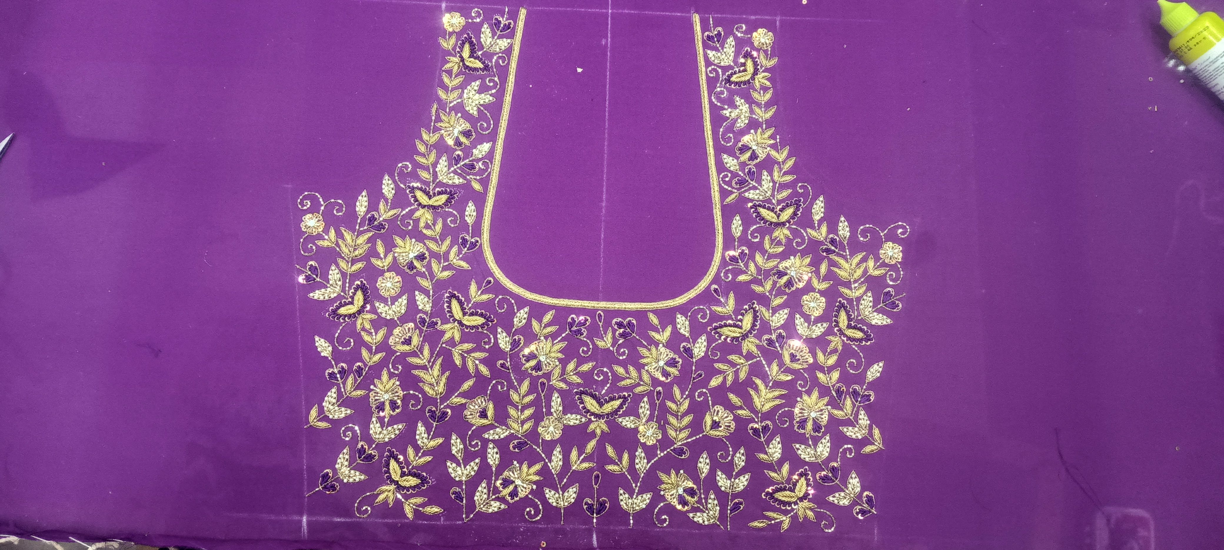 Blouse design customise handwork 