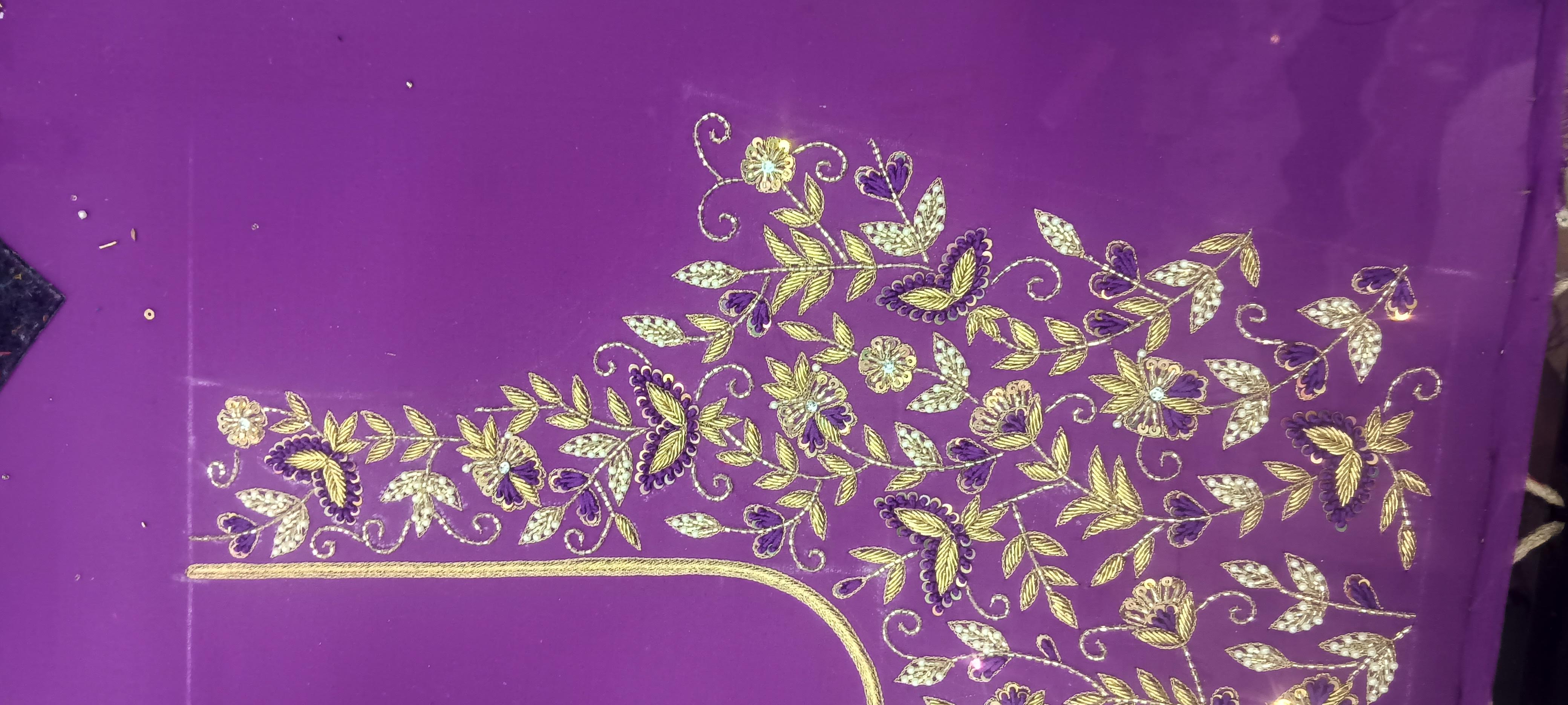 Blouse design customise handwork 