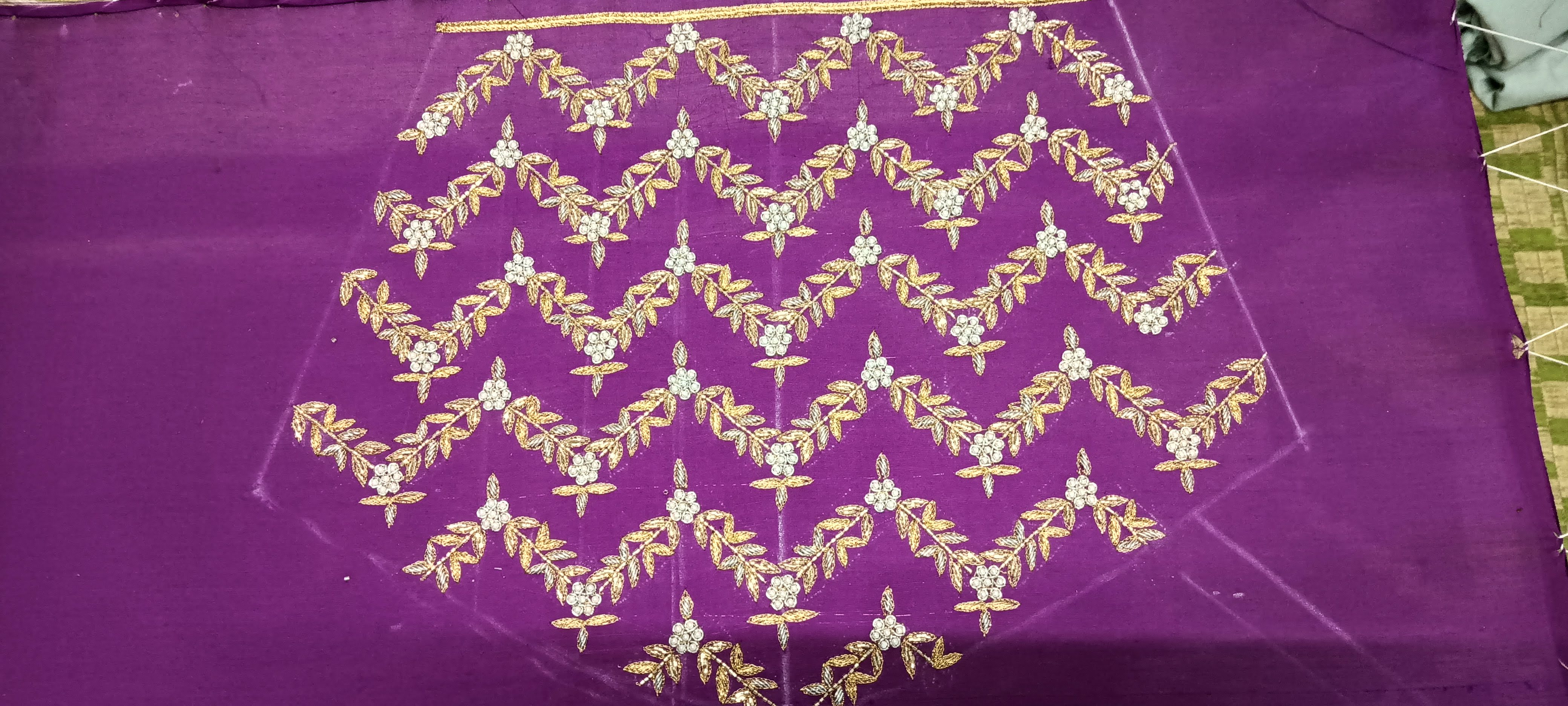 Embroidered Neckline Fabric