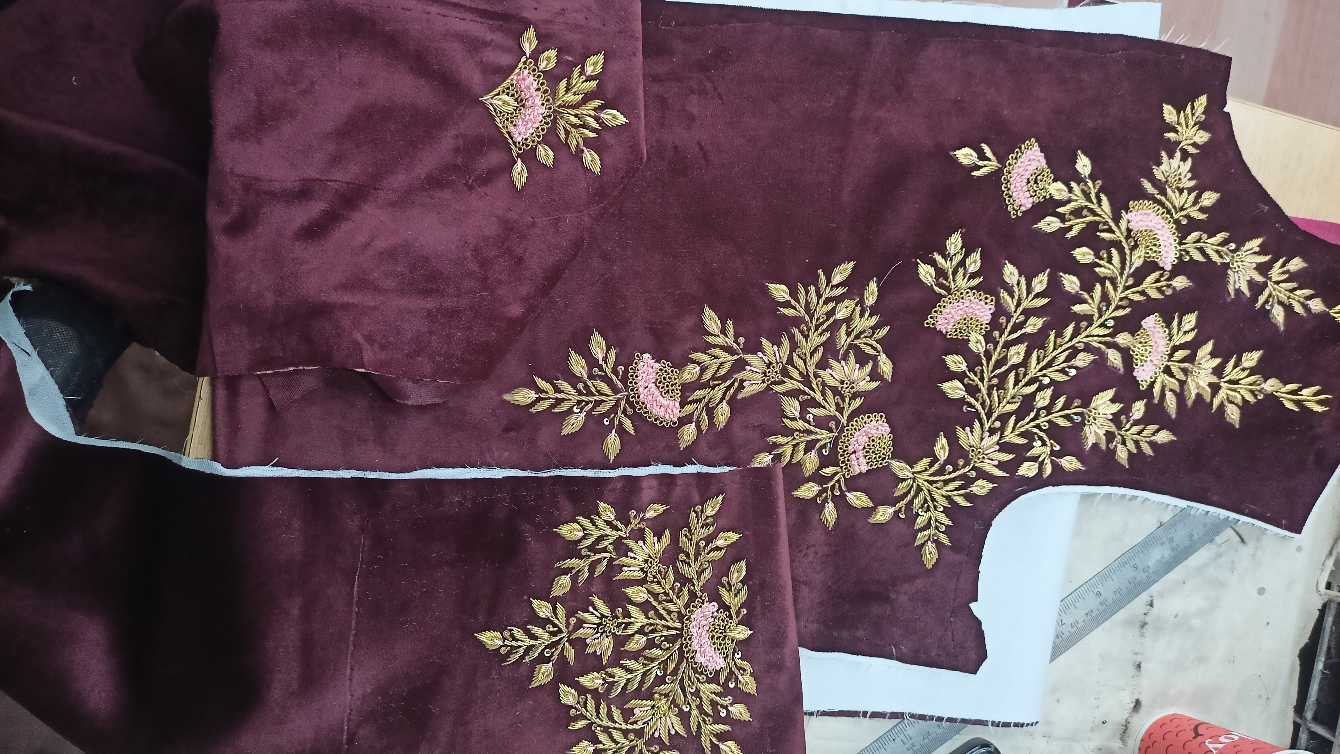 Hand embroidery work