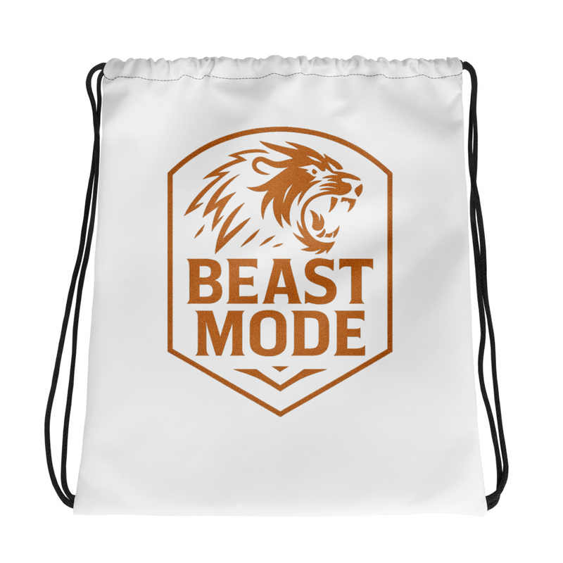 Beast Mode Drawstring Bag