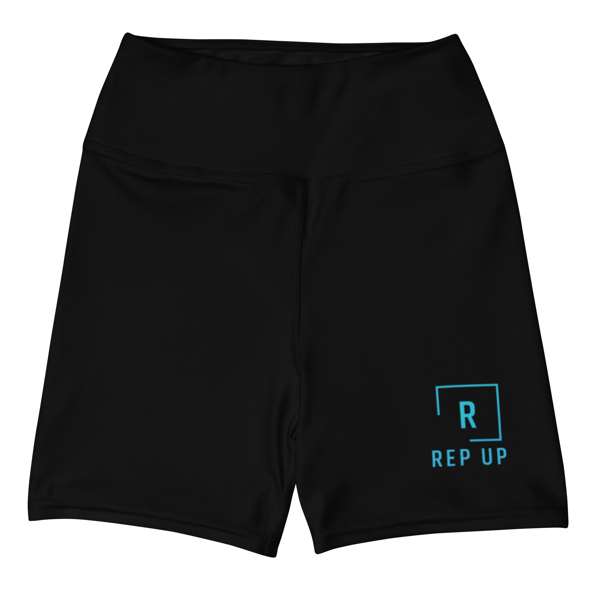 Rep Up High-Waisted Yoga Shorts - Color Black