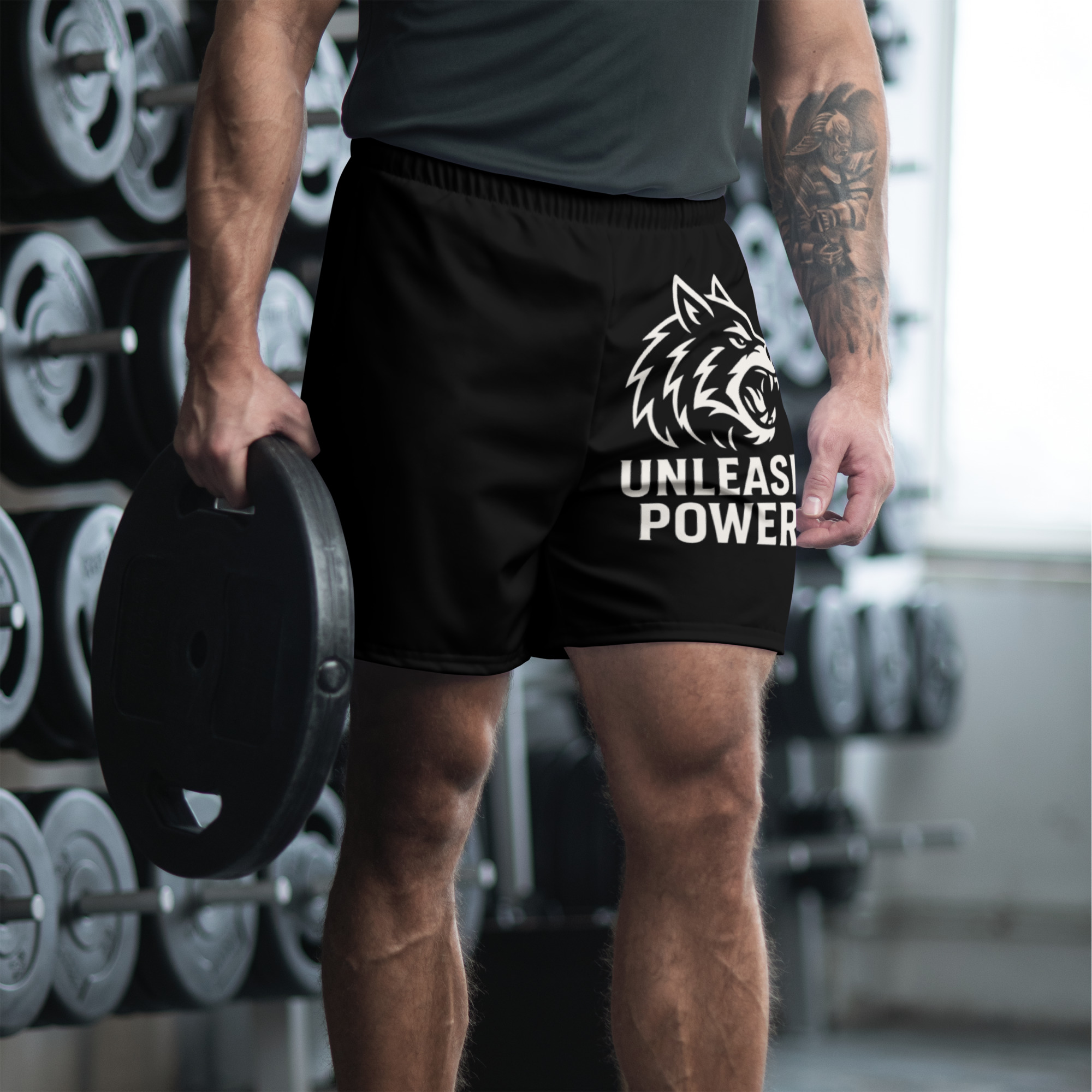 Unleash Power Athletic Long Shorts - Black Color