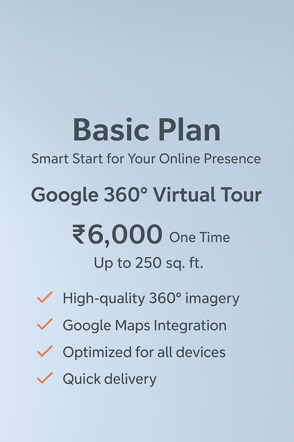 Google 360° Virtual Tour Basic Plan