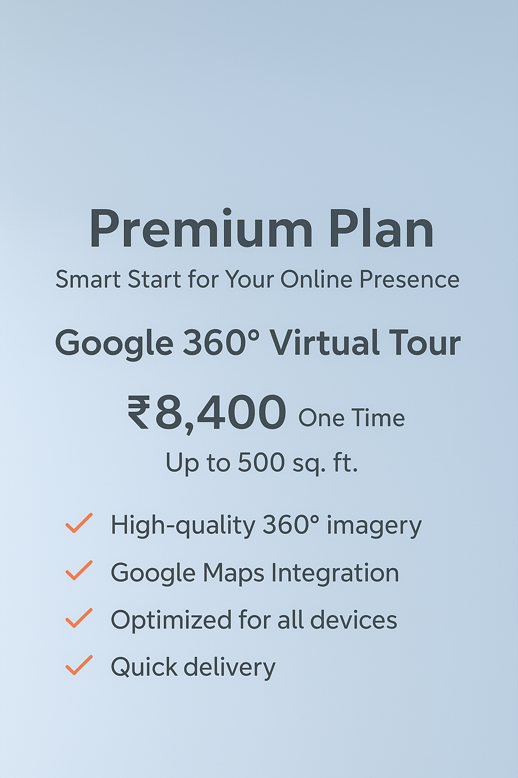 Premium Plan - Google 360° Virtual Tour