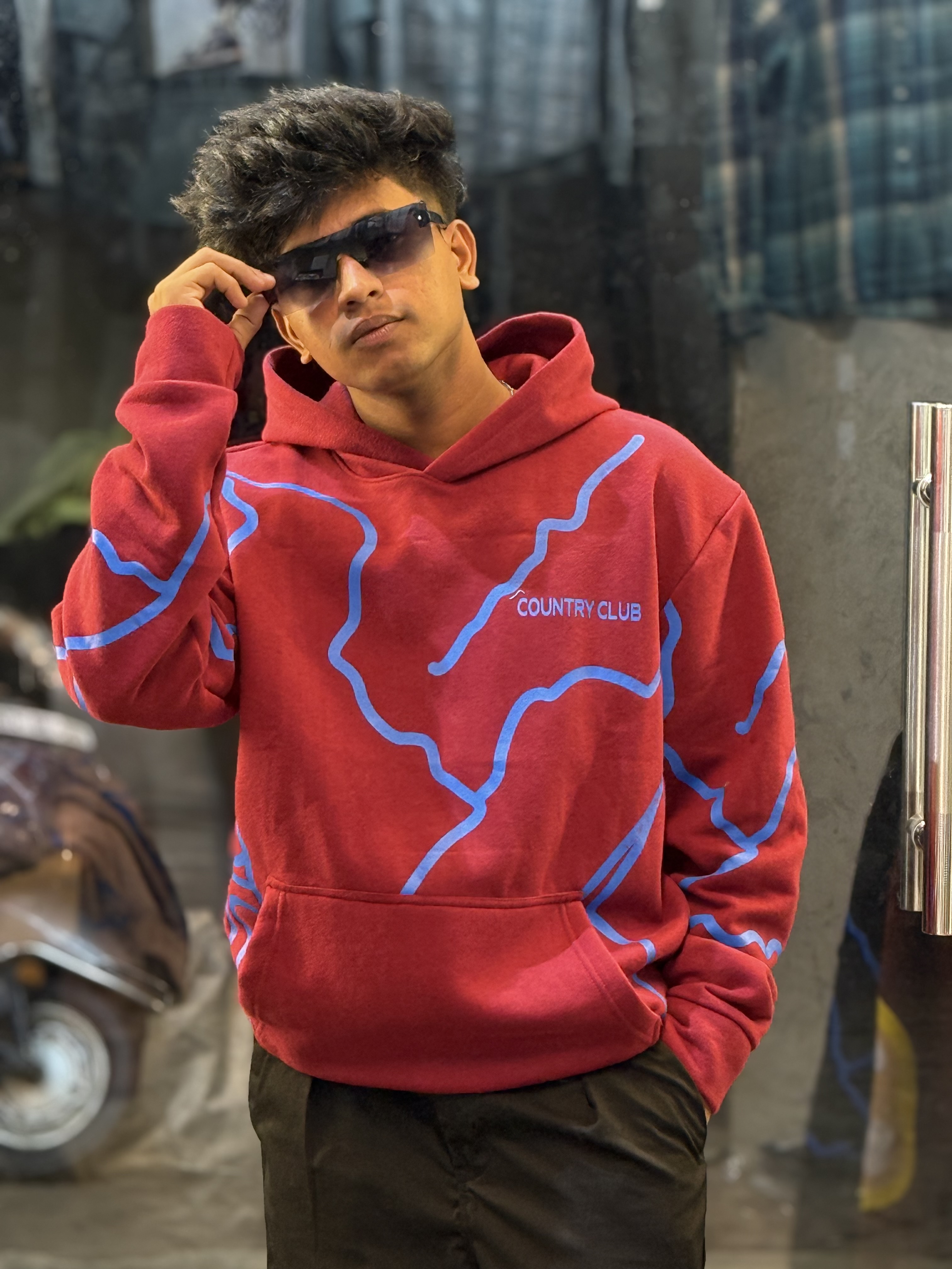 Country Club Red Hoodie