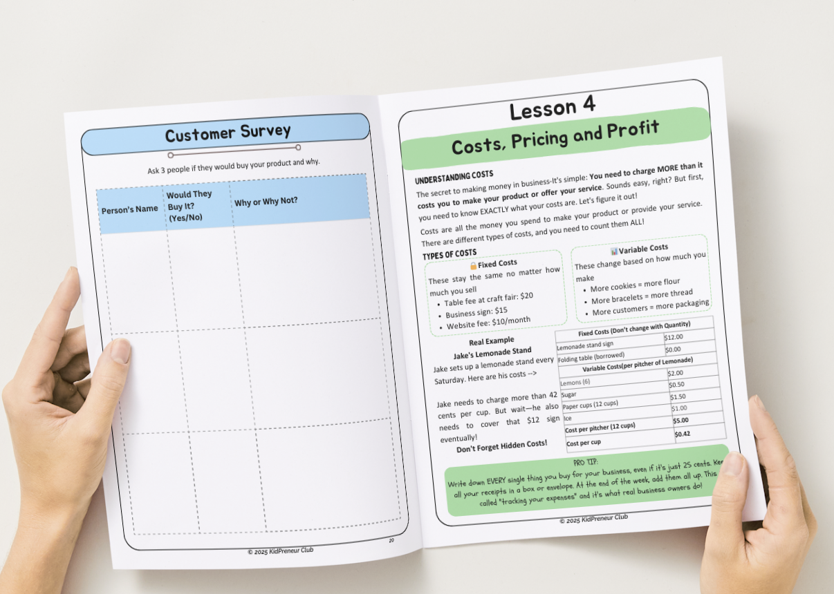 KidPreneur Club Business Journal