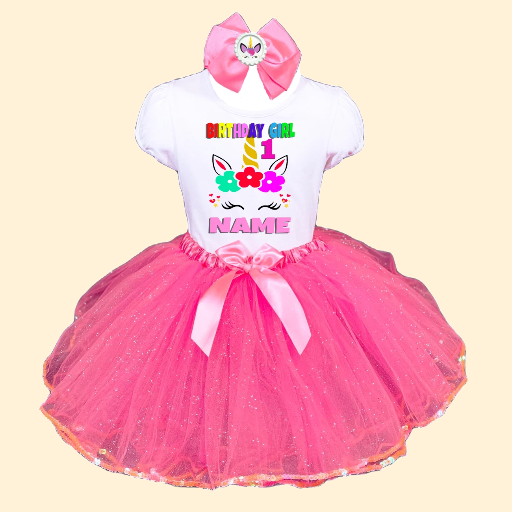 Unicorn Birthday Girl Outfit