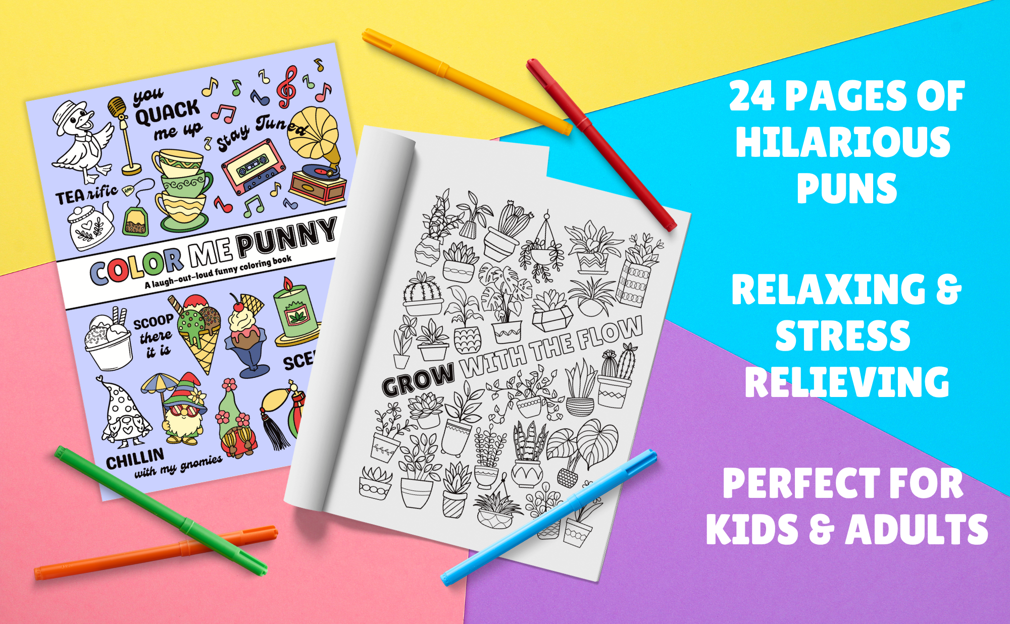 Color Me Punny Coloring Book