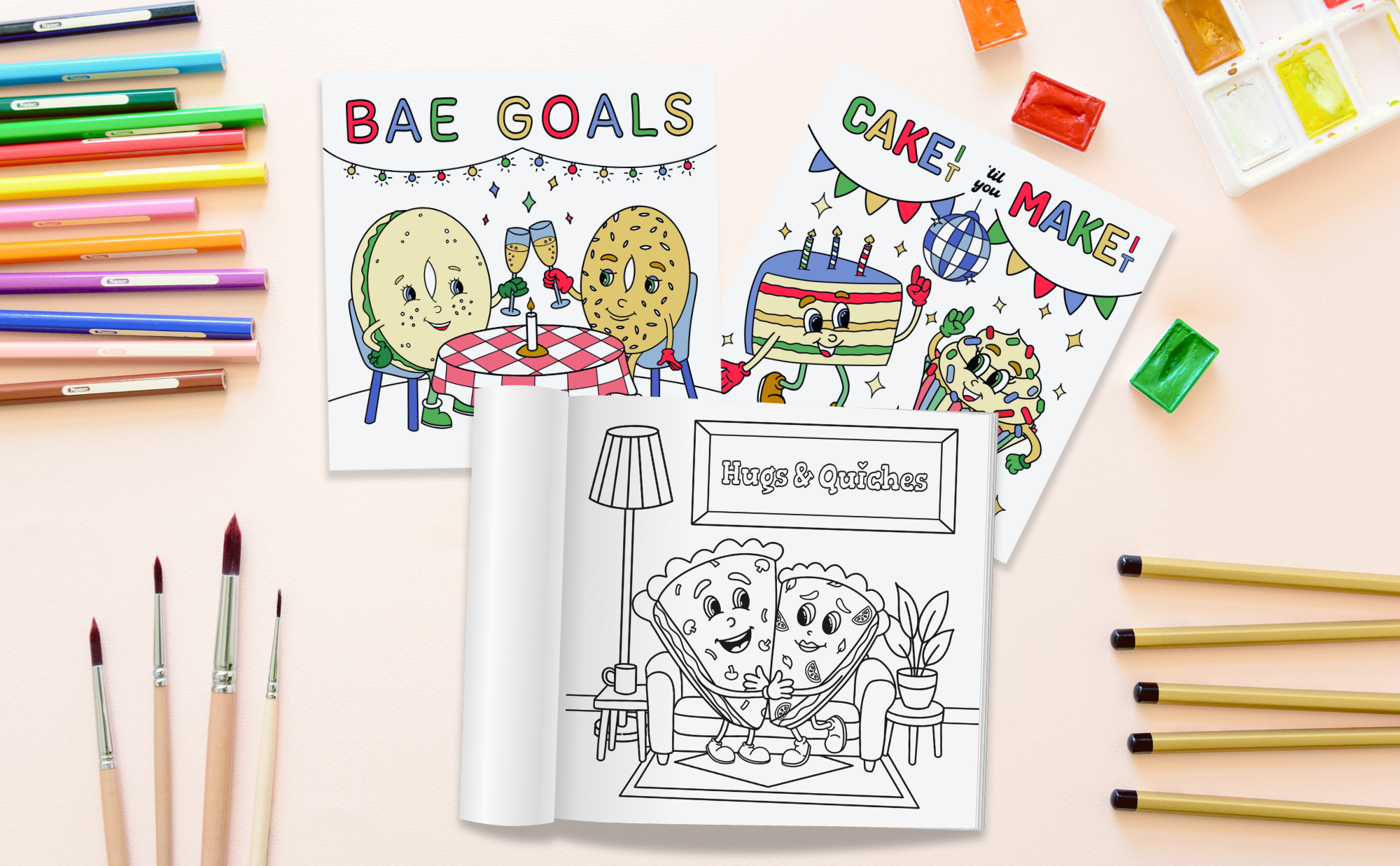 Color Me Punny - Food Edition