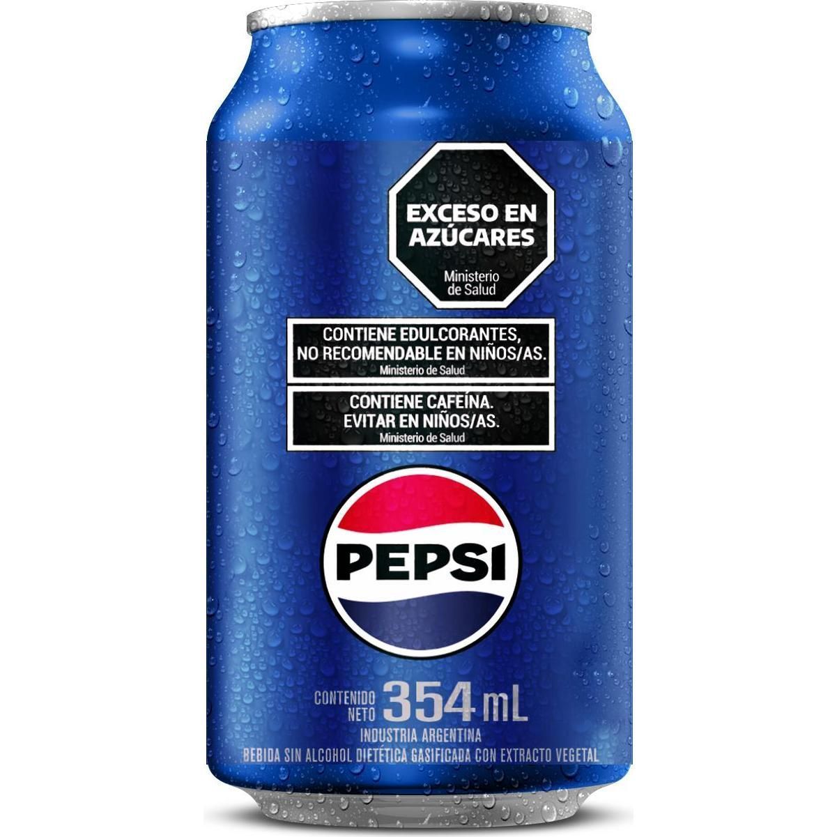 Gaseosa Cola Pepsi En Lata 354 ml