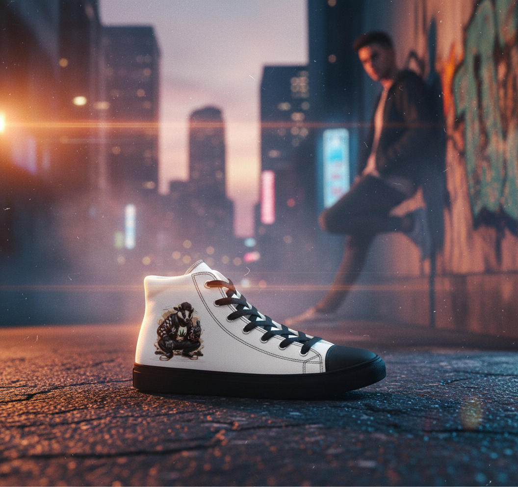 Urban Panda High Top – Sneakers Street Art Edizione Limitata