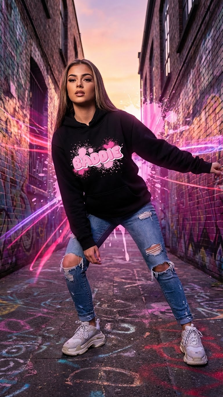 Baddie Graphic Hoodie
