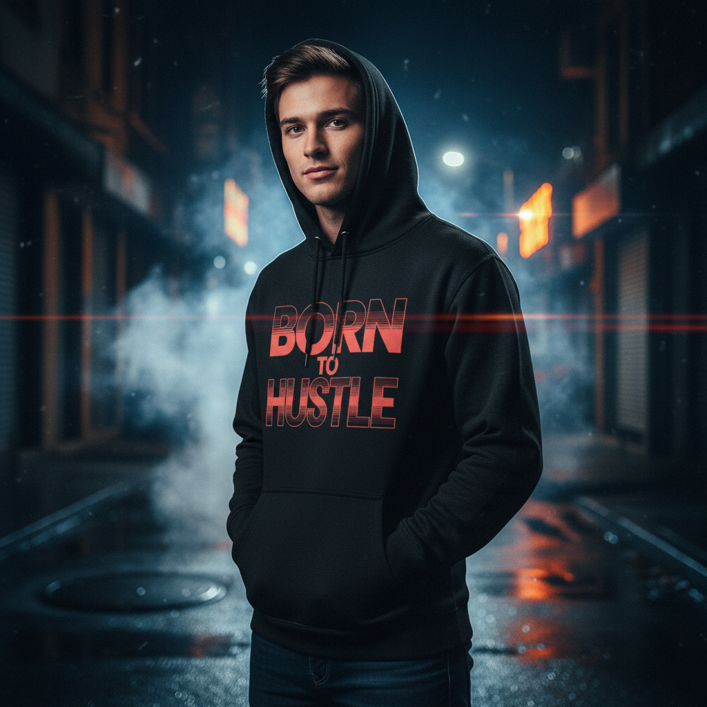 Unisex FELPA Hoodie Born To Hustle