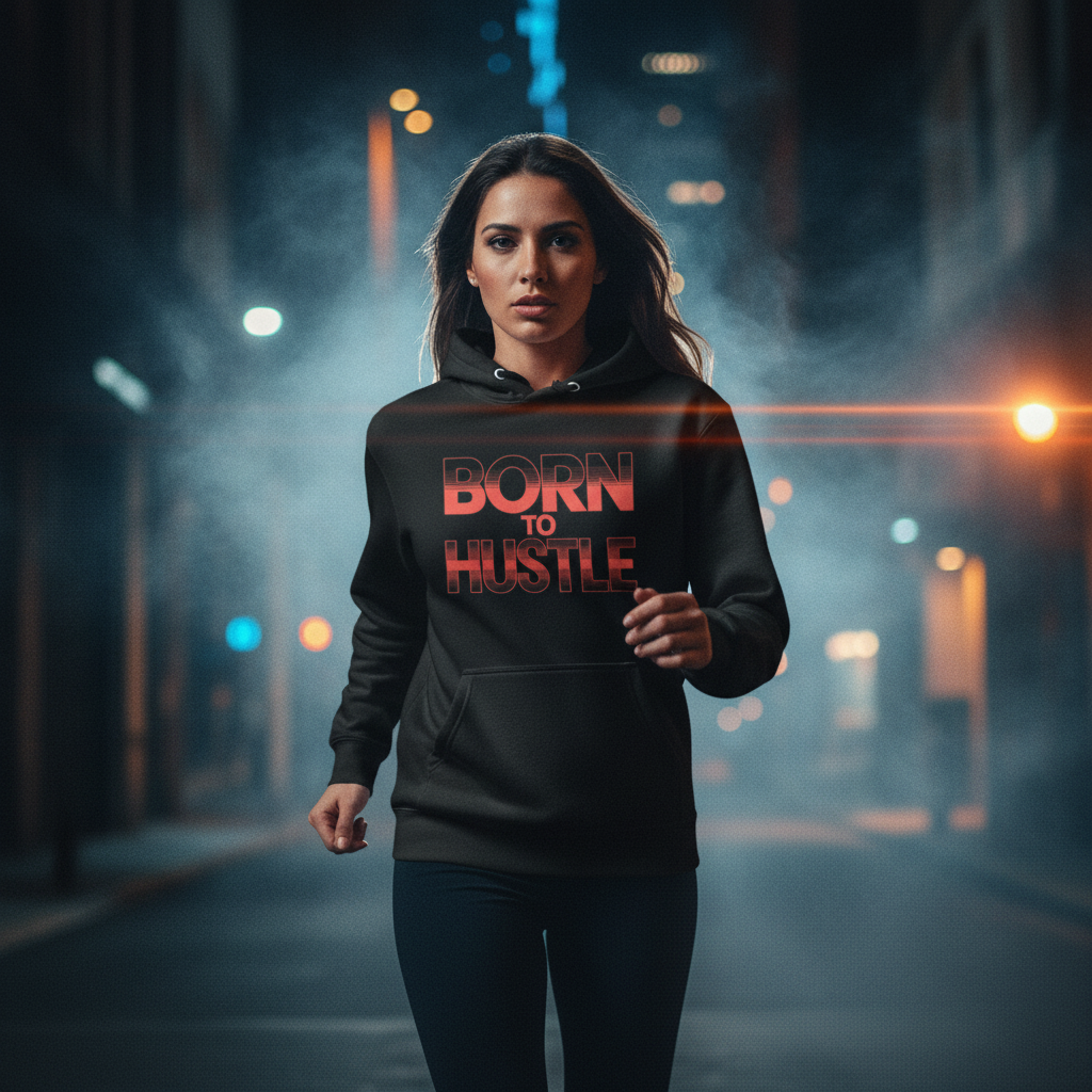 Unisex FELPA Hoodie Born To Hustle