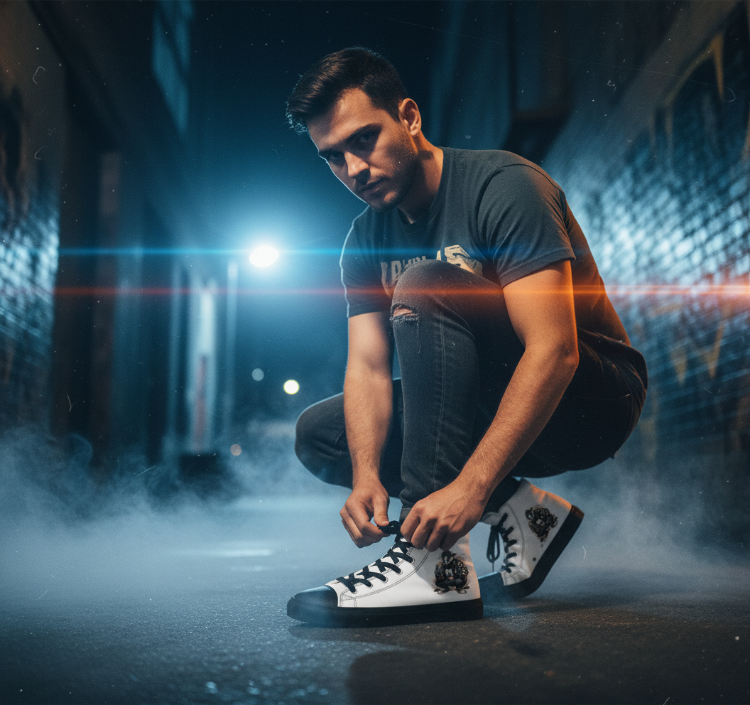 Urban Panda High Top – Sneakers Street Art Edizione Limitata