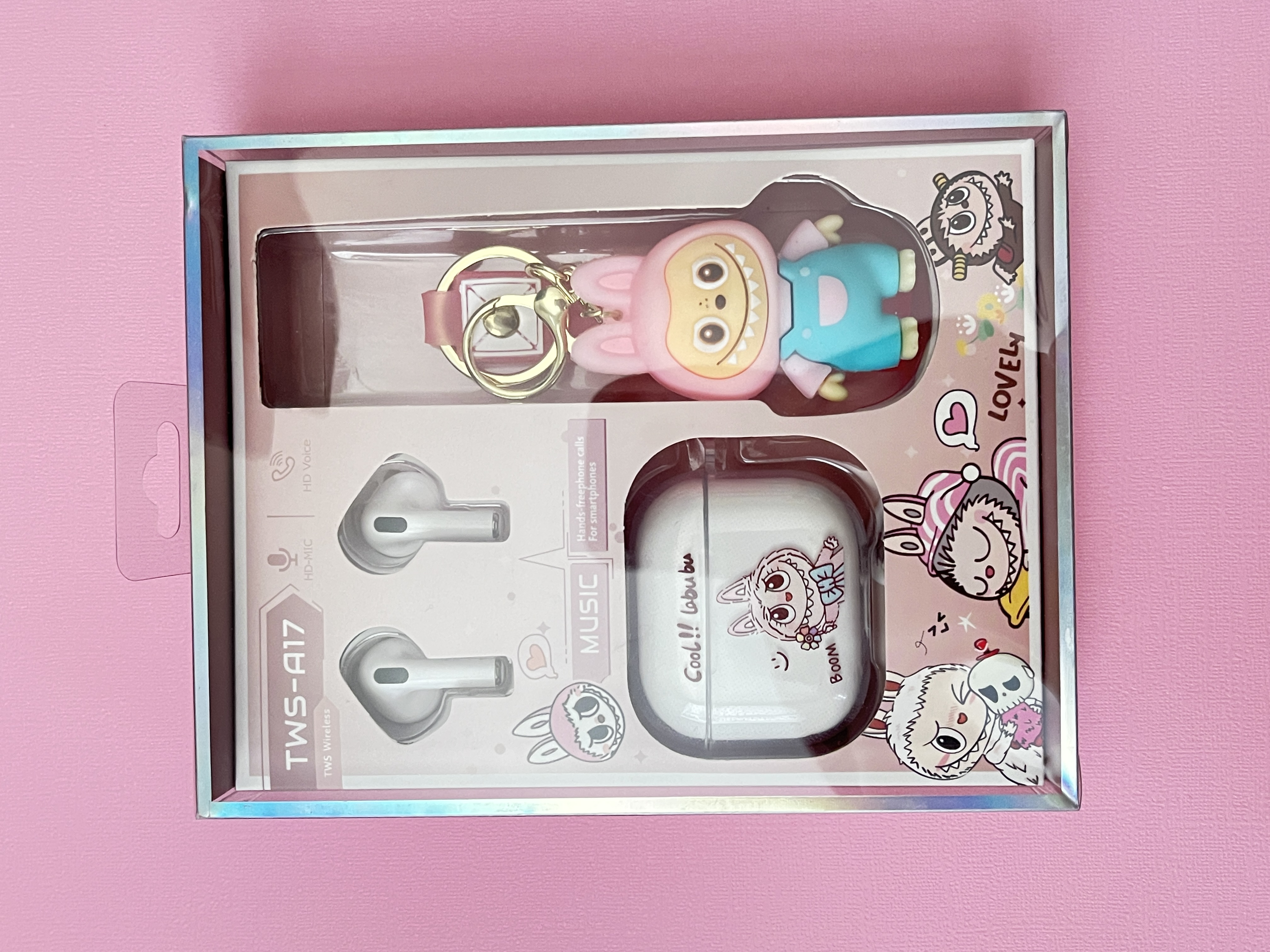 Kawaii Monster Wireless Earbuds Set