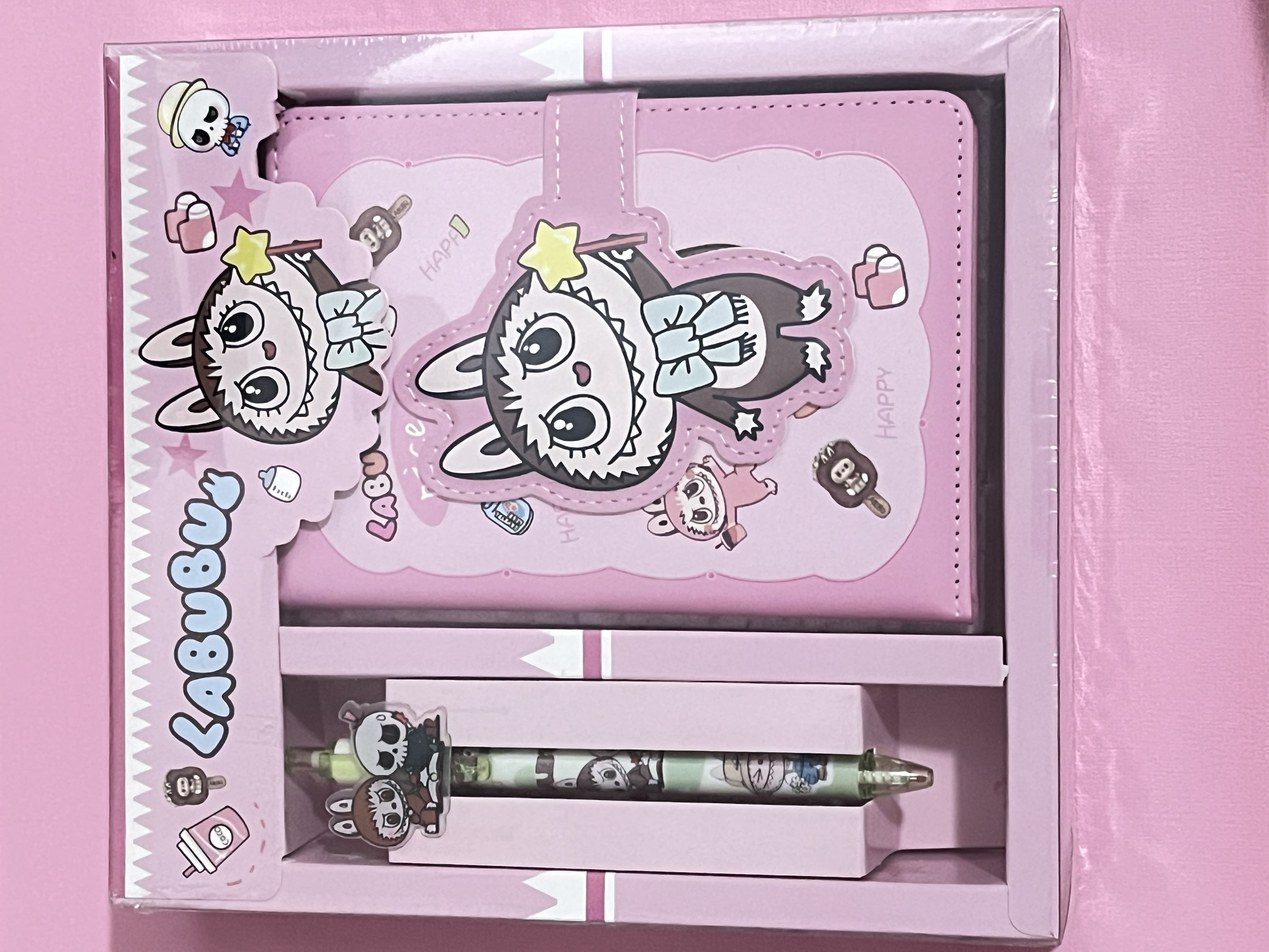 Kawaii Monster Character Notebook and Pen Set