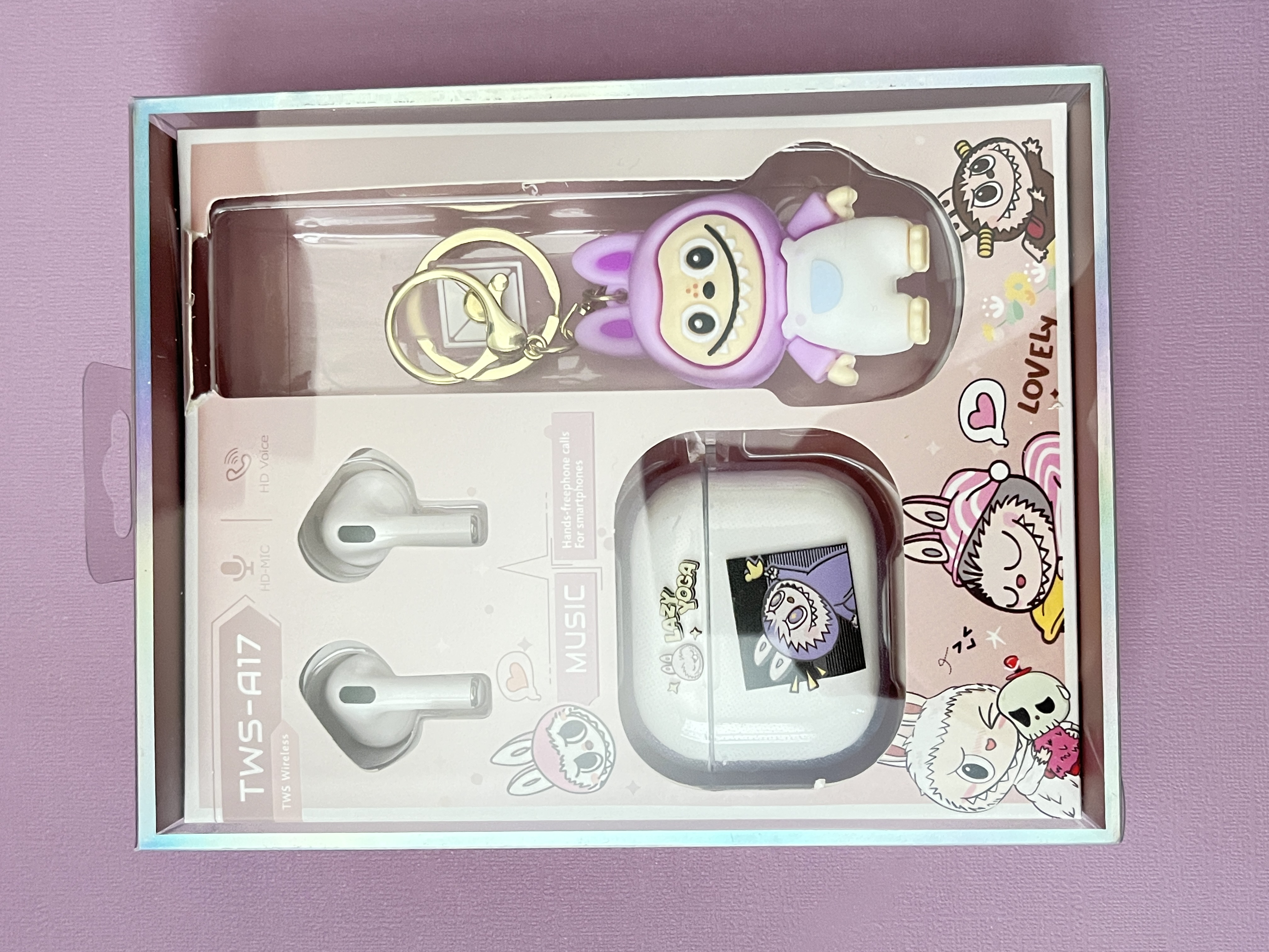 Kawaii Monster Wireless Earbuds Set